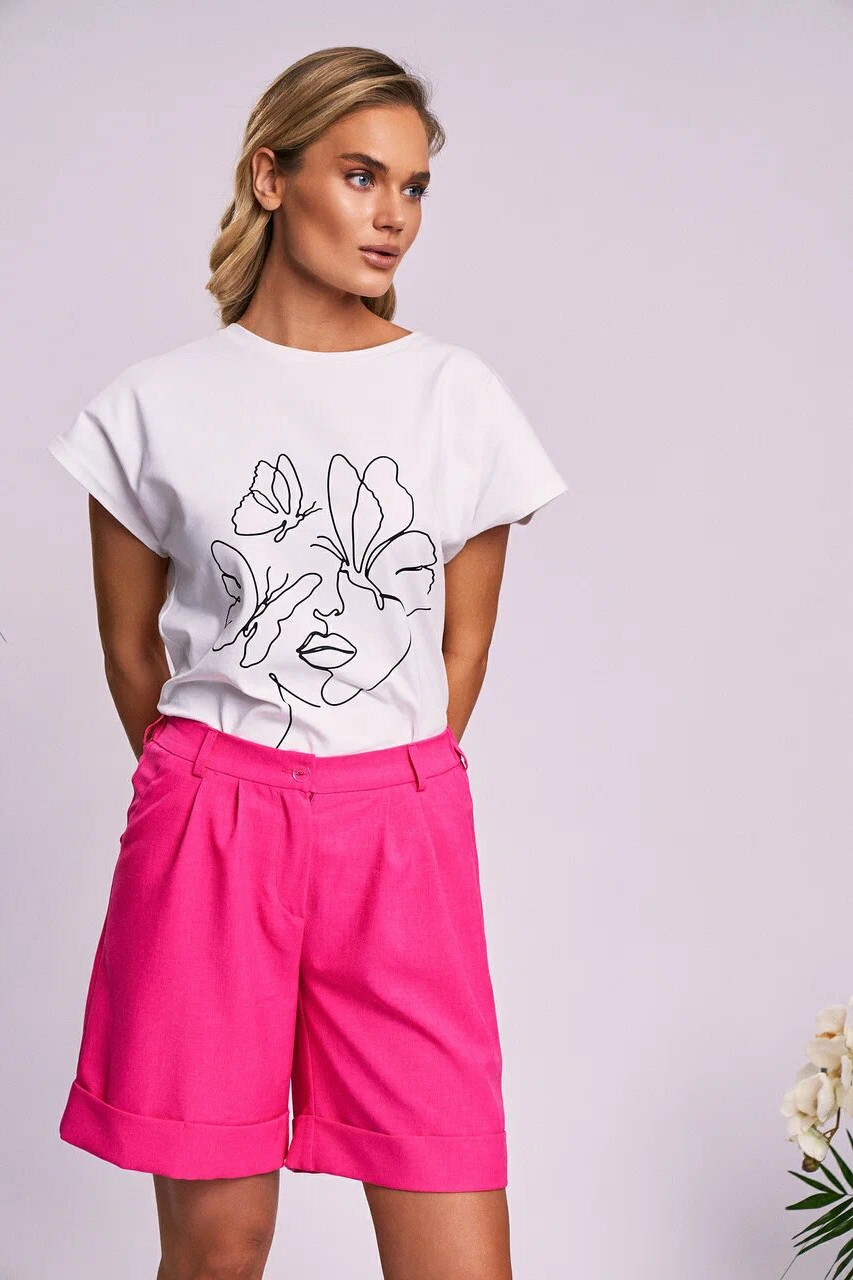 Футболка KaVari 4007 молочный принт - фото 1